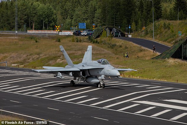 A F-35A Lighting II fighter jet (pictured in the Netherlands being used by the Finnish Air Force)