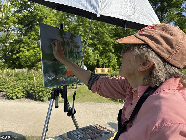 Artists find inspiration from the enormous display of flowers