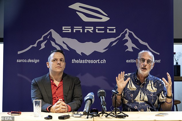 Sarco pod inventor Dr Philip Nitschke (above, right) said the accusations had a hugely damaging effect on Dr Willet after he was freed from police custody
