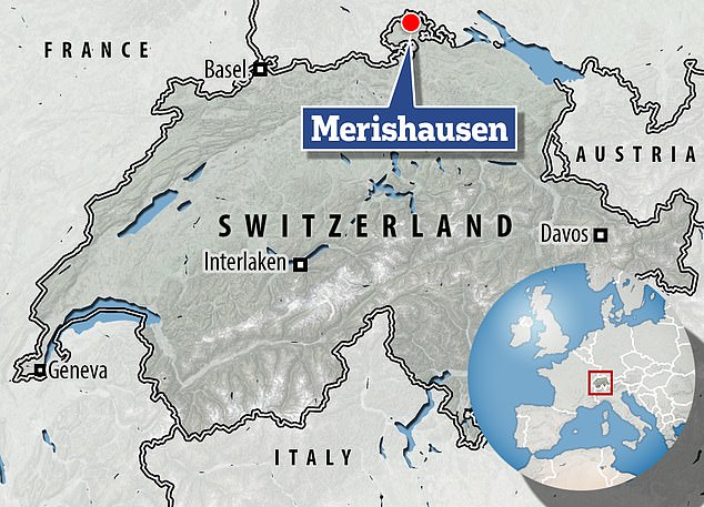 The above map shows where the controversial assisted suicide took place last September which saw Dr Willet arrested