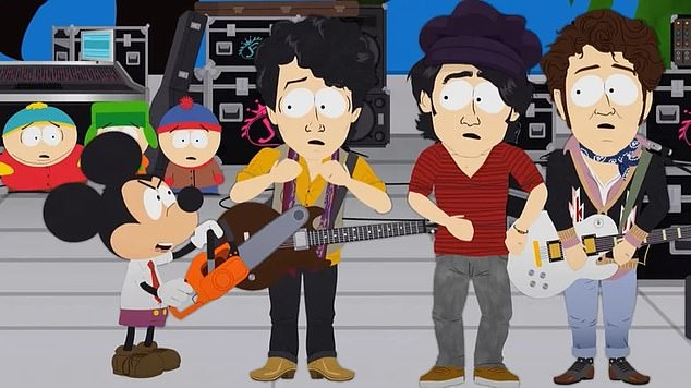 'When the South Park episode came out, their father was super offended,' said Jonas Brothers tour photographer Elise Abdalla in the book