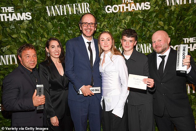 Stephen, who also created the program, posed with his cast