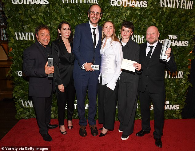 Erin, R center, was also nominated for Outstanding Supporting Performance in a Limited Series