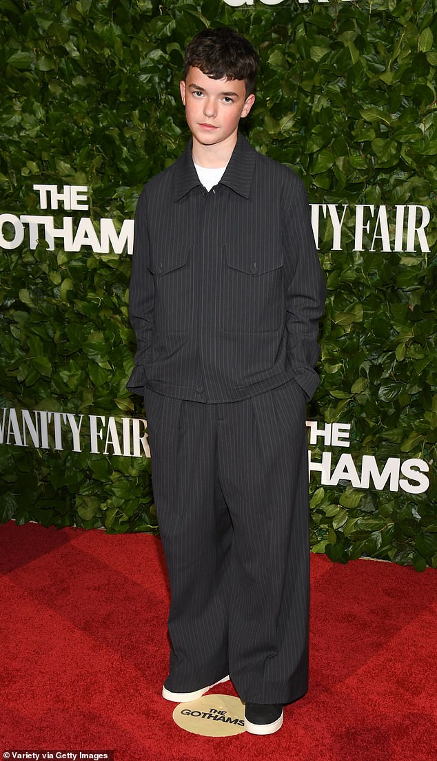 Owen Cooper, 15, arrived in support of his hit Netflix drama Adolescence