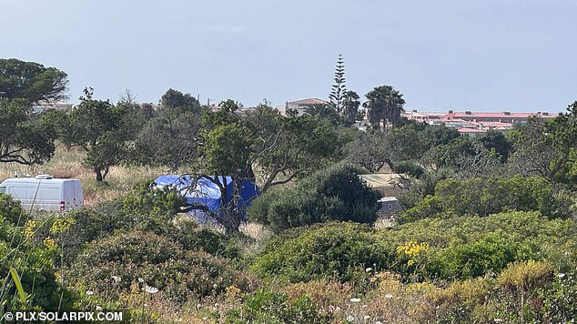 Portuguese police have this afternoon been seen closing dirt roads in the Atalaia area near Praia da Luz where tomorrow's search for clues pertaining to the disappearance of Madeleine McCann will mainly take place