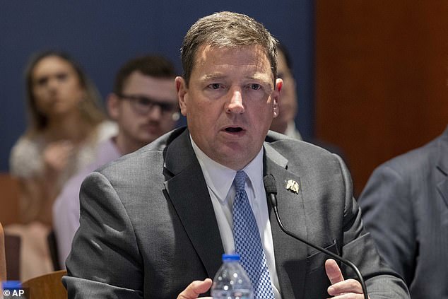 Martin (pictured), who was recently transferred out as United States Attorney for the District of Columbia for Jeannine Pirro, wrote that the investigation involves whether Biden 'was competent and whether others were taking advantage of him through use of AutoPen or other means'