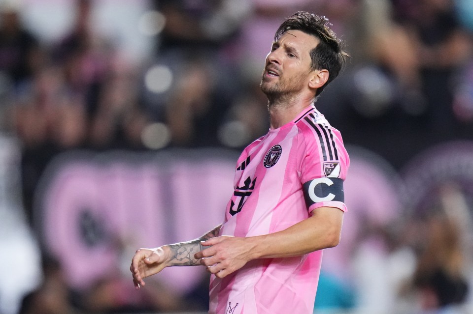 Lionel Messi of Inter Miami CF during an MLS match.