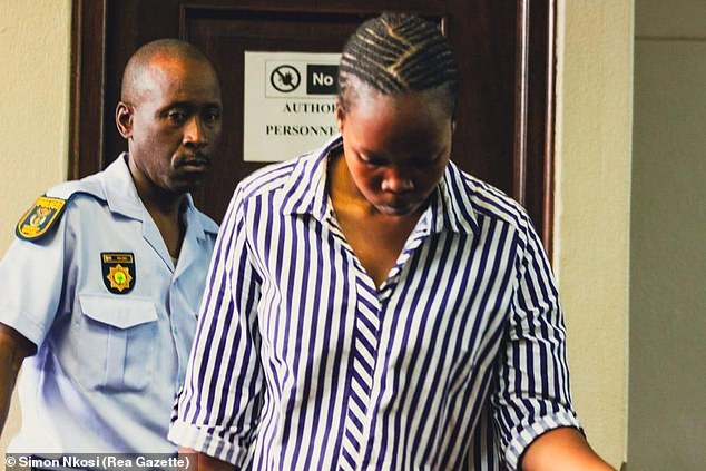 Police had been searching for the missing child for 6 months before investigators discovered that just two hours before they received the report a large amount of money was paid into Shalaba's bank. Pictured: Mother-of-five Kuneuwe Shalaba