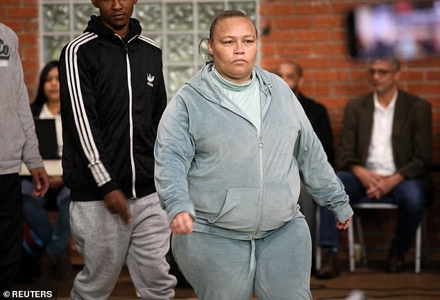 Racquel 'Kelly' Smith (pictured), 35, was said to have been sought out by a traditional healer who wanted her daughter Joshlin for her 'light eyes and skin' who 'vanished' from her township and never seen again