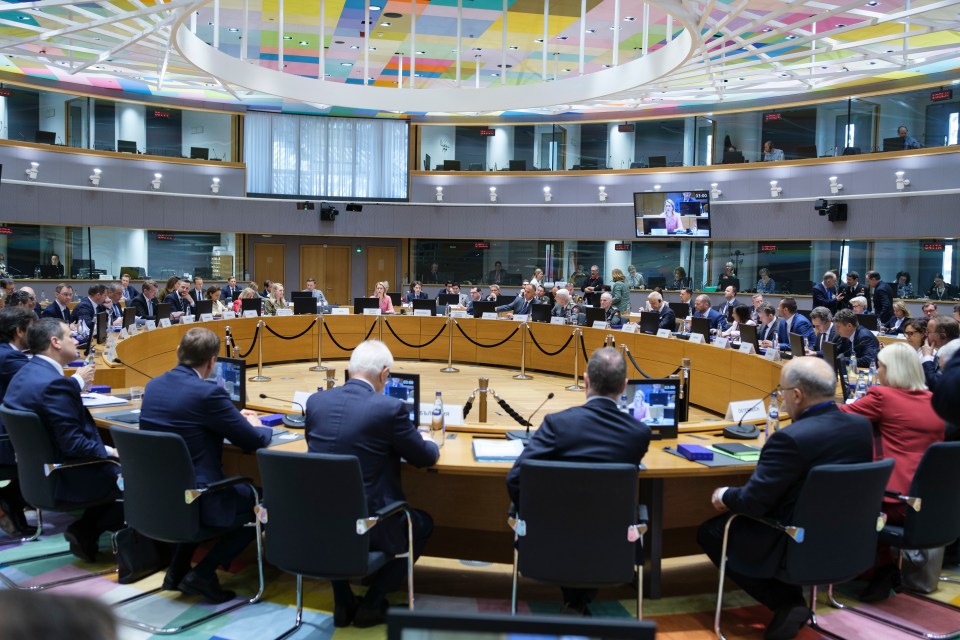 EU Defence Ministers meeting in Brussels.