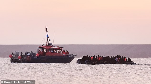 Just under 1,200 migrants reached Dover on Saturday - the fifth highest number on record - after departing from beaches at Gravelines, France, pictured