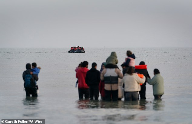 Small children, including infants, were among those travelling to Britain aboard overcrowded, sub-standard dinghies on Saturday