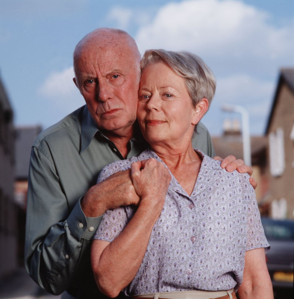 Richard Wilson and Annette Crosbie in a scene from *One Foot in the Grave*.