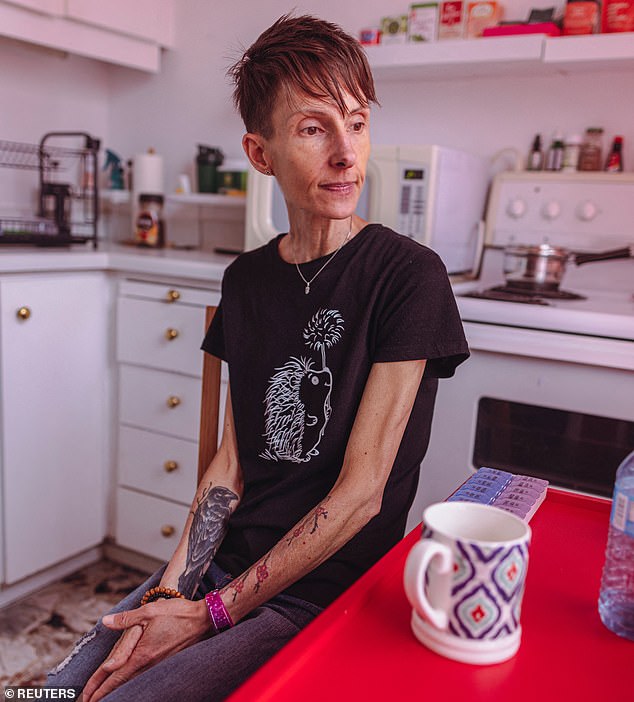 In 2021, when the law was expanded, a controversial clause was included that would allow people suffering solely from a mental disorder to be considered eligible for assisted death. Pictured: Lisa Pauli who believes she should qualify for MAID due to her severe anorexia