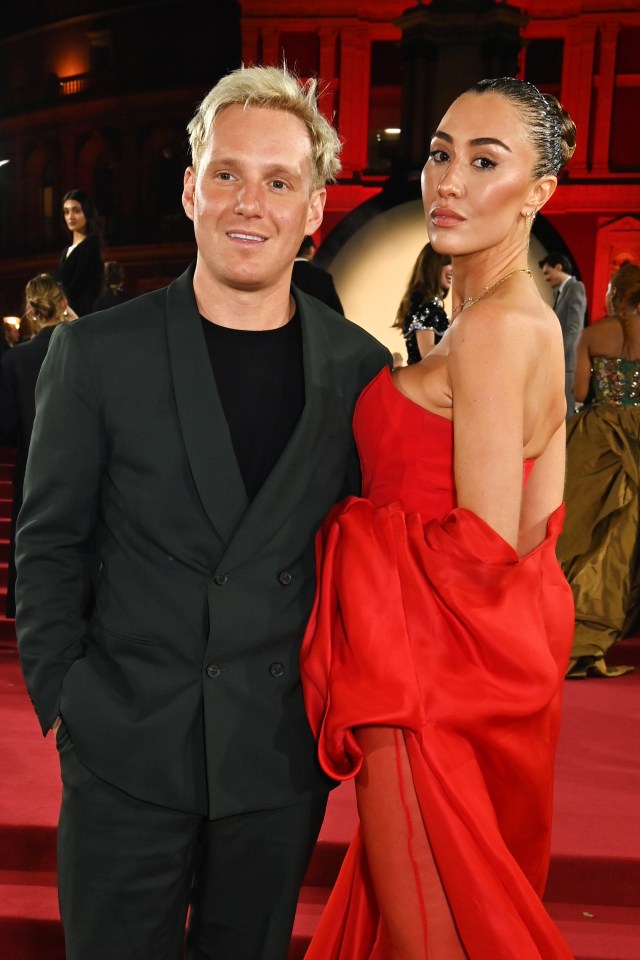 Jamie Laing and Sophie Habboo at The Fashion Awards 2024.