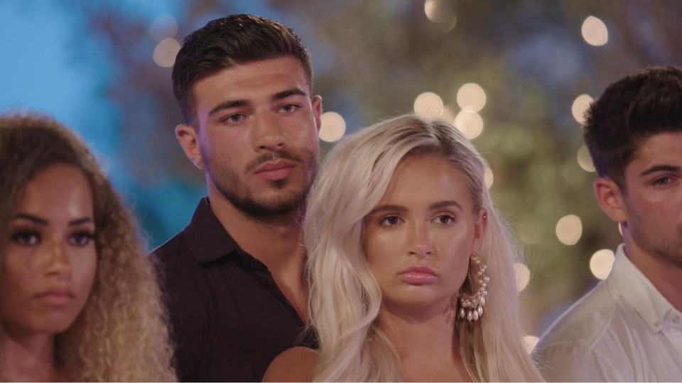 Tommy Fury and Molly-Mae Hague on Love Island.