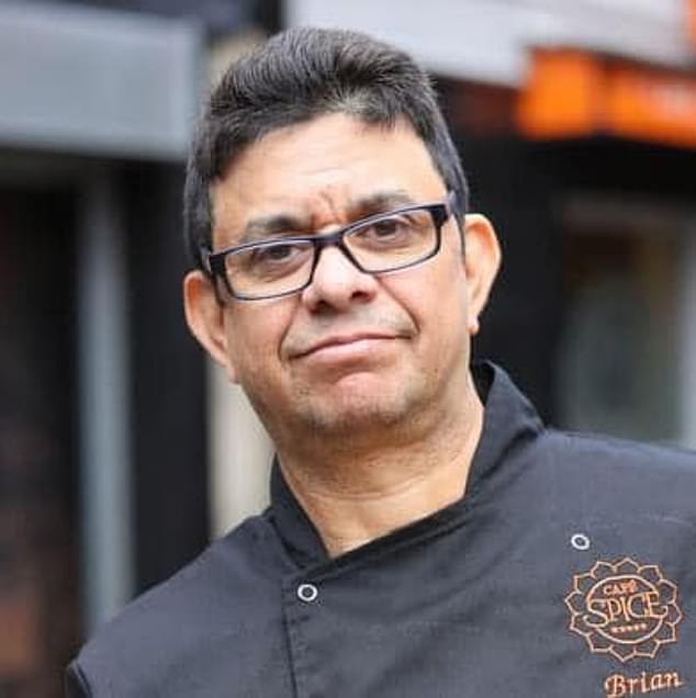 An appeal for information has been shaerd by Cafe Spice, owned by Brian Miah (pictured)