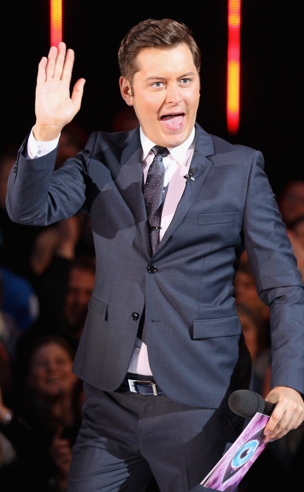 Brian Dowling presenting Big Brother.