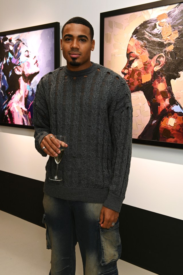 Tyrique Hyde at the Radiant Resilience art exhibition.