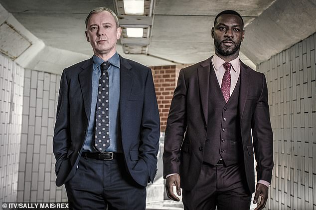 John Simm as DS Roy Grace and Richie Campbell as DS Branson in 'Grace - Dead Simple' the TV show