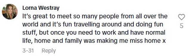 Many added that the'd had similar experiences in Australia