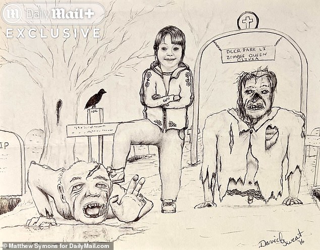 But to Olivia, Sweat is her dad, and his criminal past is both disregarded and unbelievable. In her room, the artwork and sketches he has drawn from his cell cover her walls