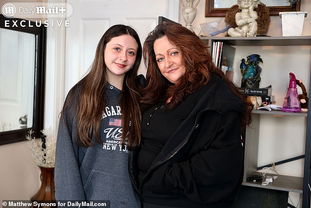 His unofficial adopted daughter Olivia, 10, (left) cherishes Sweat, as her biological father hasn't been in the picture since she was nine months old. Sweat even pays for her karate lessons