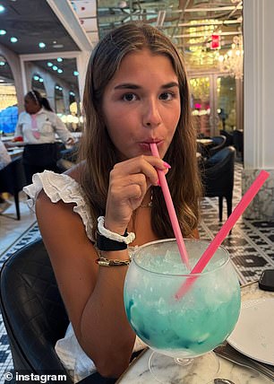 Pictured: Kai on her holiday
