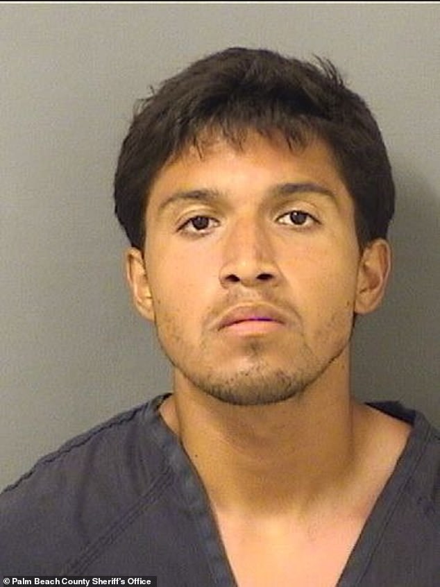 Anthony Thomas Reyes, 23, was picked up by Palm Beach Police shortly after midnight on June 3 and was charged with misdemeanor trespassing