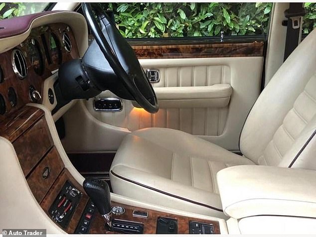 Its doors open to a cream leather seated interior, complemented by wood trim which allows prospective buyers into 'a slice of British rock and roll history'