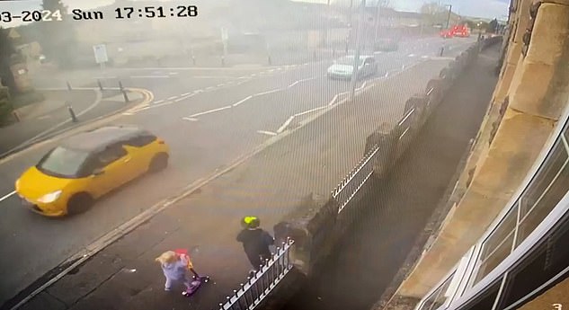 CCTV footage showed Casey made it to the top of the pavement before Dwyer careered across the busy road and crashed into her - before shamelessly driving off