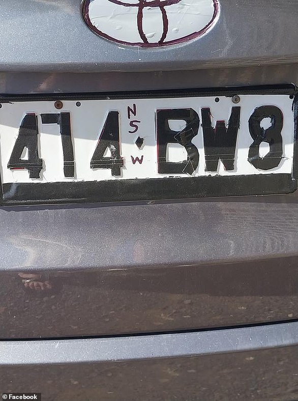 Bromley's vehicle has been spotted with what appeared to be deliberately altered number plates from 414-EW3 to 474-BW8