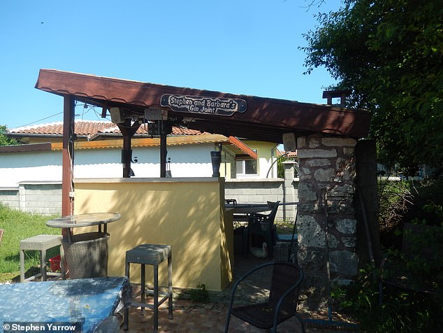 Stephen says it is quieter in Bulgaria, 'there's hardly any traffic, there's no light pollution at night. I can sit by my pool in the afternoon, have a gin and tonic'