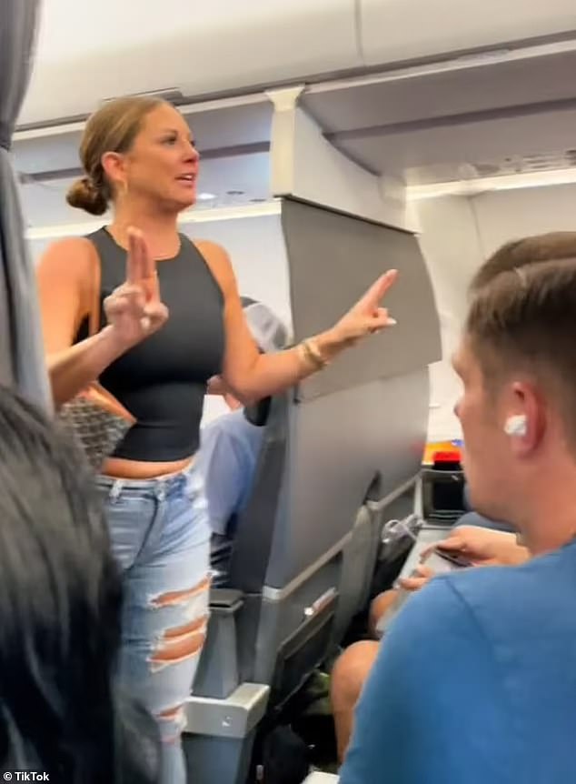 Gomas, 40, went viral for screaming 'that motherf***er back there is not real' before being escorted off the flight from Fort Worth to Orlando, Florida , in July 2023