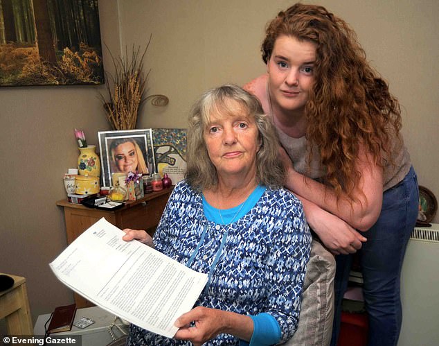 Ms Dove pictured with Ms Whiting's daughter Emma Bell. Ms Dove agreed that Ms Whiting had become increasingly housebound in the last years of her life