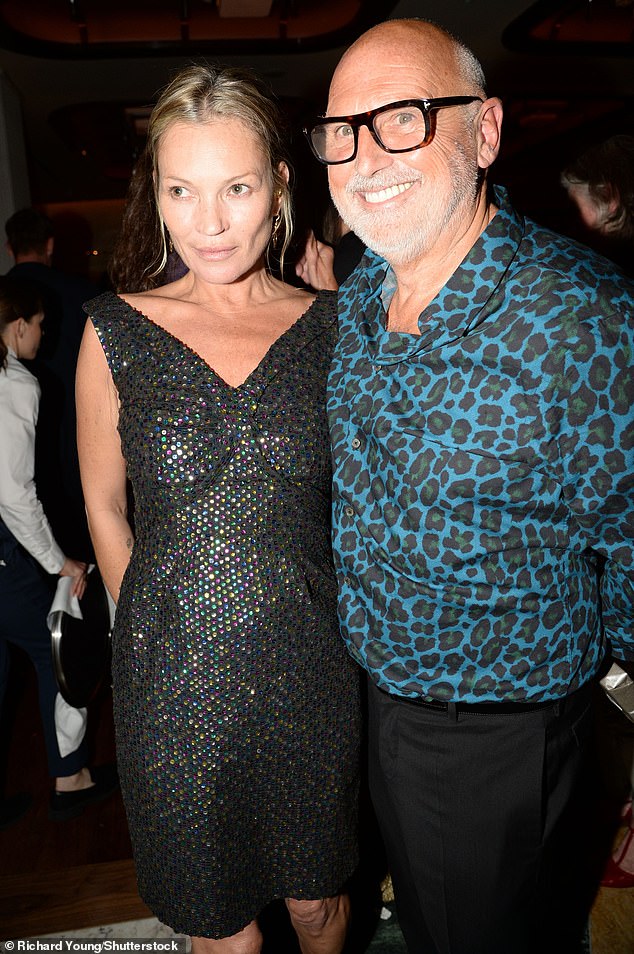 Celebrating Sam's birthday at La Mome, The Berkeley in London, Kate posed with the stylist for snaps as she opted for a black sequin party dress