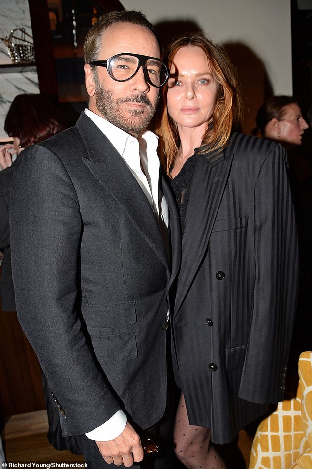 Tom Ford and Stella McCartney kept it simple but striking in their black suits