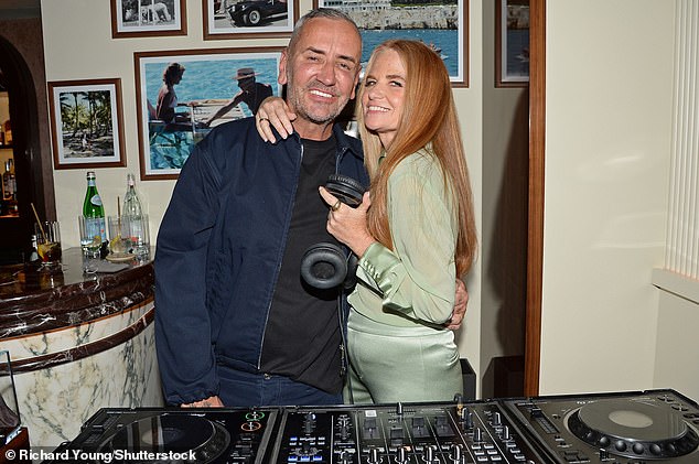 Patsy also posed for a snap with the DJ after attending his wedding on Saturday night