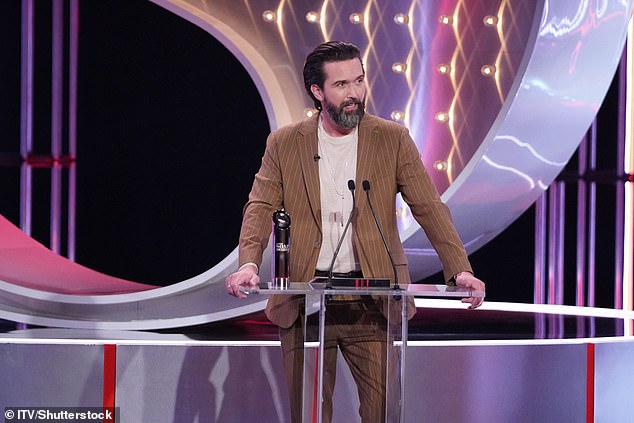 Nish was presented the award by actor Emmett J Scanlan (pictured)