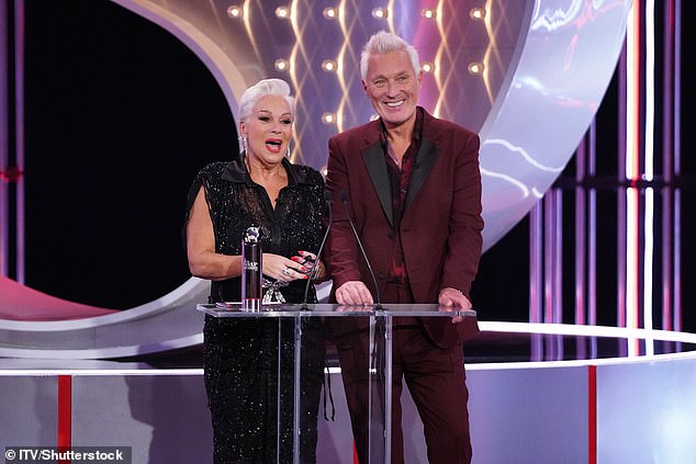 Denise Walsh and Martin Kemp presented an award together, before Denise was surprised with an award herself by Shirlie Kemp, the CHEE award for someone who has appeared in all four soaps
