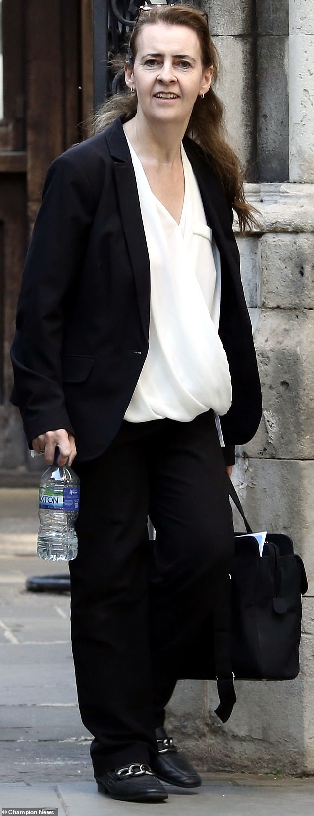 One of the sisters, Ann Duggan seen outside Central London County Court