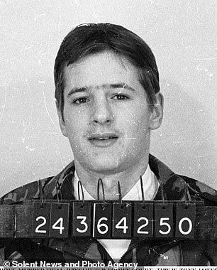 Tony Jasinsky at the time of his arrest for the murder of teenager Marion