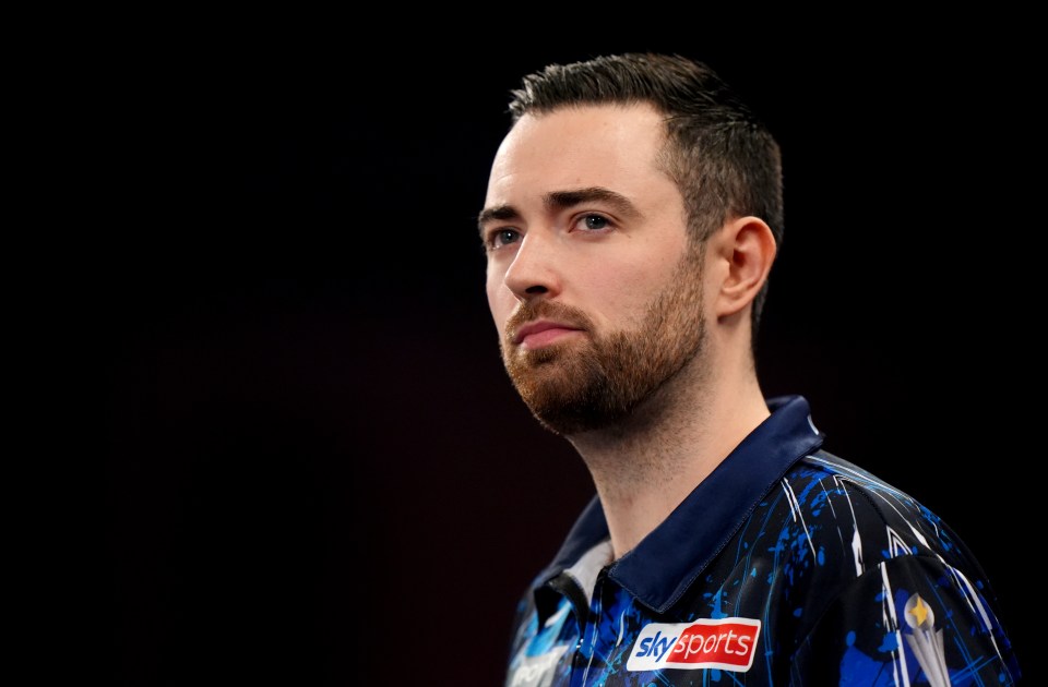 Luke Humphries at the World Darts Championship.