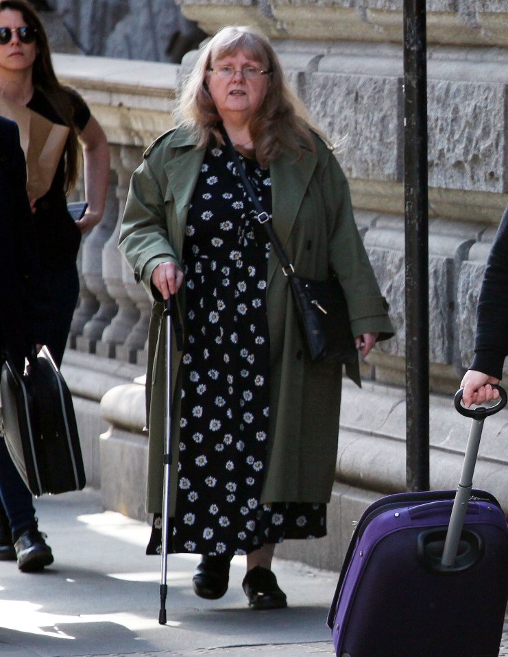 Ann Duggan outside Central London County Court.