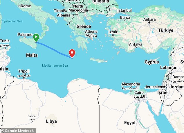 The Madleen departed from the Sicilian port of Catania on Sunday. The activists expect it will take seven days to get to their destination, if they are not stopped