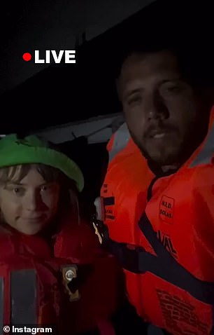 An activist on board the Madleen has issued a 'new alert', claiming that the vessel is being followed by a drone, according to footage shared on social media