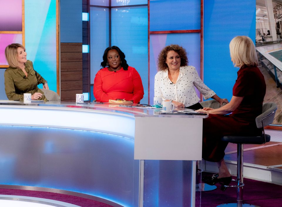 Five women on the Loose Women TV show in London.