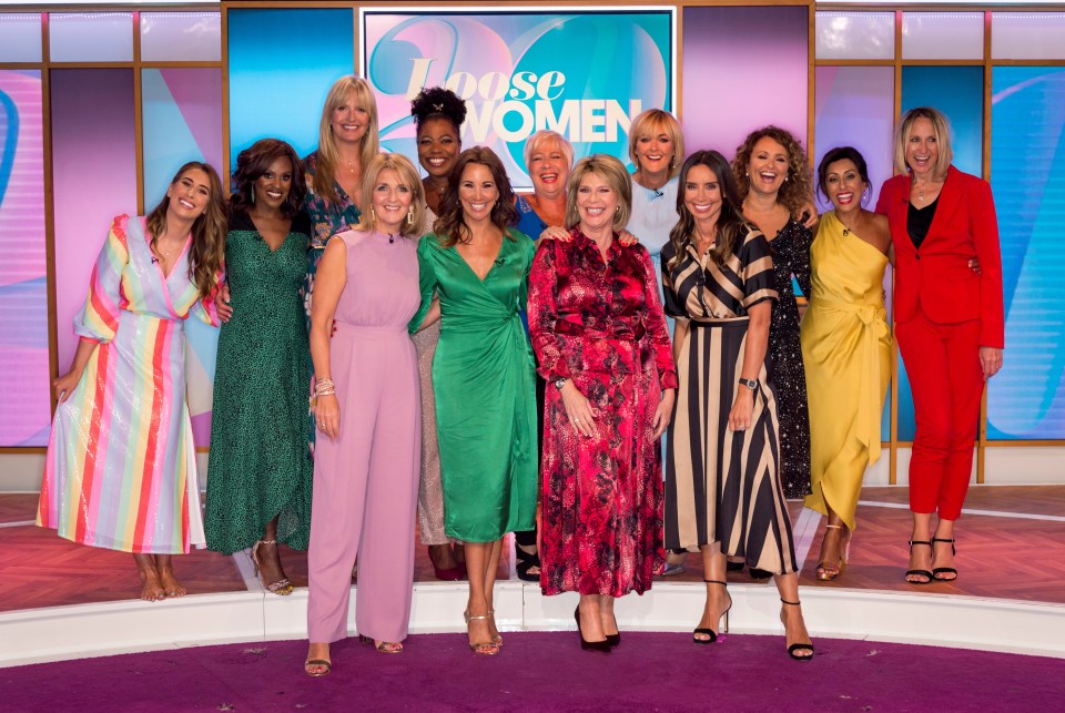 Group photo of the Loose Women panel.