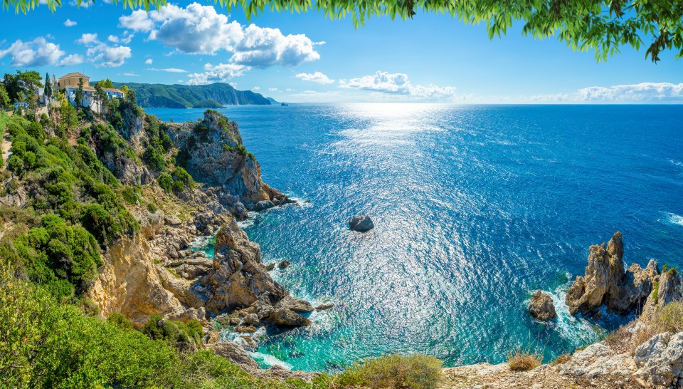 A view of Palaiokastritsa, Corfu