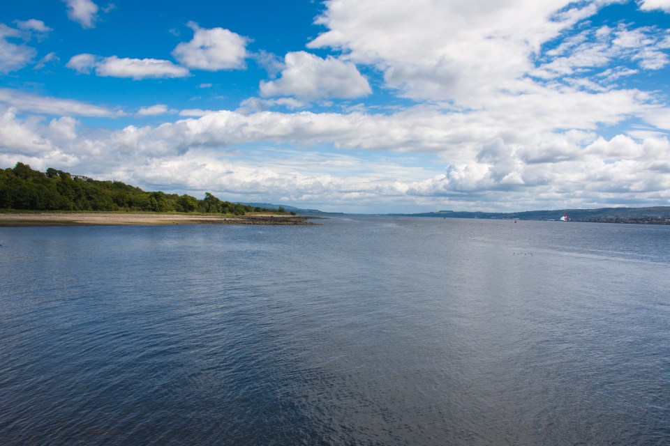 View of Kilcreggan village across the Clyde River.
